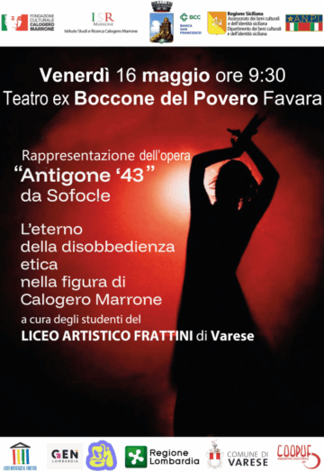 Rappresentazione dell’opera Antigone ’43 da Sofocle