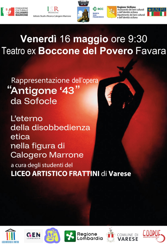 Rappresentazione dell’opera Antigone ’43 da Sofocle